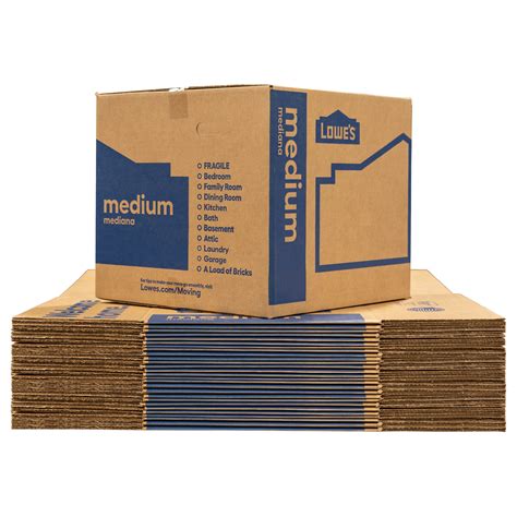 Boxes lowes moving - BANKERS BOX15.5-in W x 14.5-in H x 19-in D SmoothMove Classic 5-Pack Medium Heavy Duty Recycled Cardboard Moving Box with Handle Holes. Model # 7717207. Find My Store. for pricing and availability. 40. Lowe's. 18-in W x 16-in H x 18-in D Classic Medium Moving Box with Handles (40-Pack) Find My Store. for pricing and availability.
